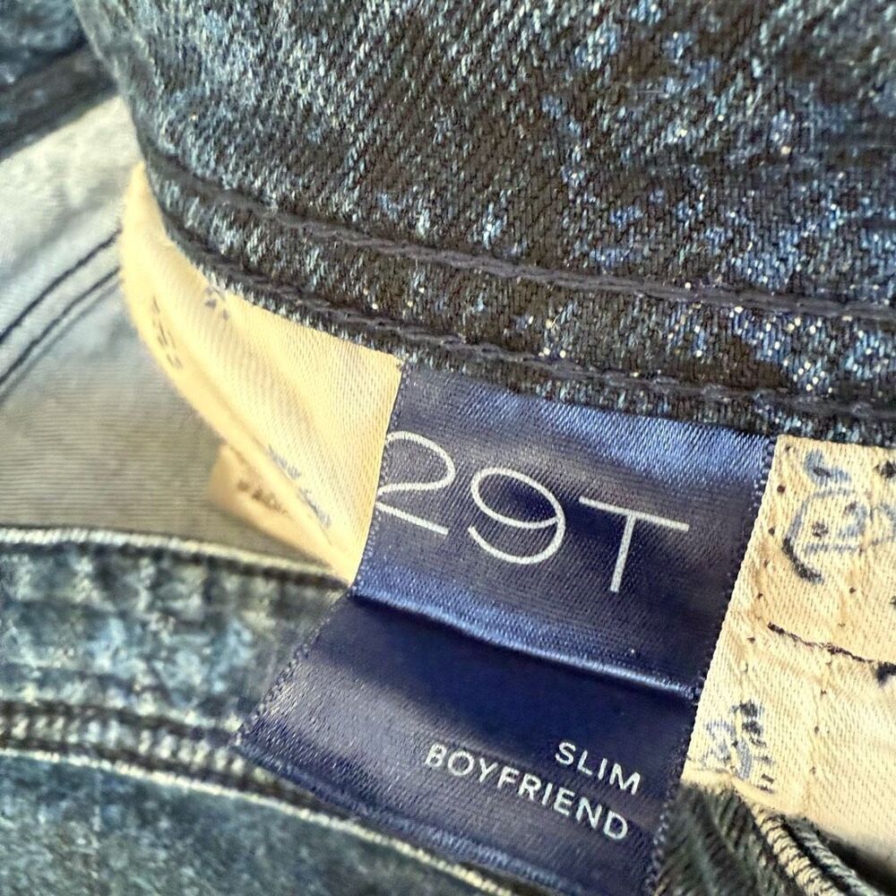 Anthropologie Pilcro The slim boyfriend fit faint snake print size 29T - Picture 4 of 9